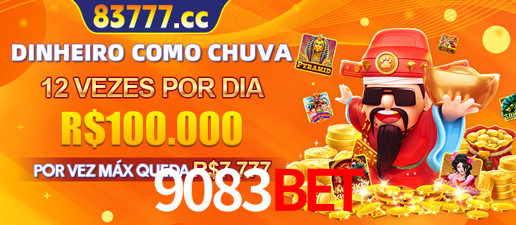 Banner do programa de recompensas Recomende para amigos do 9083bet, detalhando os bônus por convidar amigos, com prêmios que chegam a R$288.888.